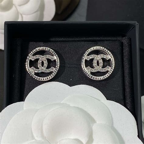 fake chanel double c stud earrings|chanel double c earrings sale.